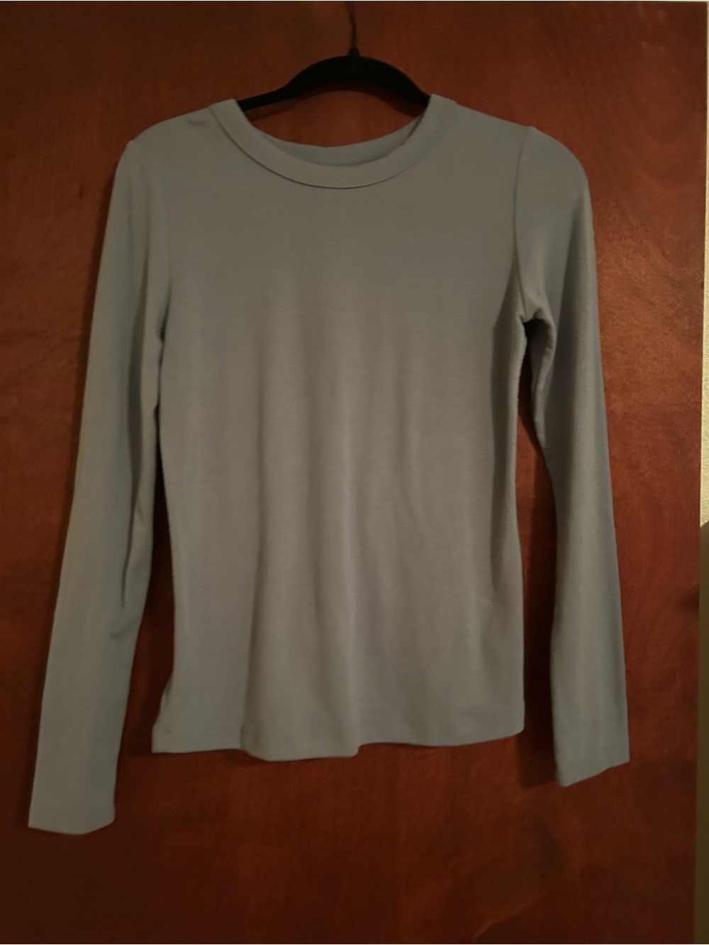 BE COOL Women's Long Sleeve Crewneck Top - Powder Blue